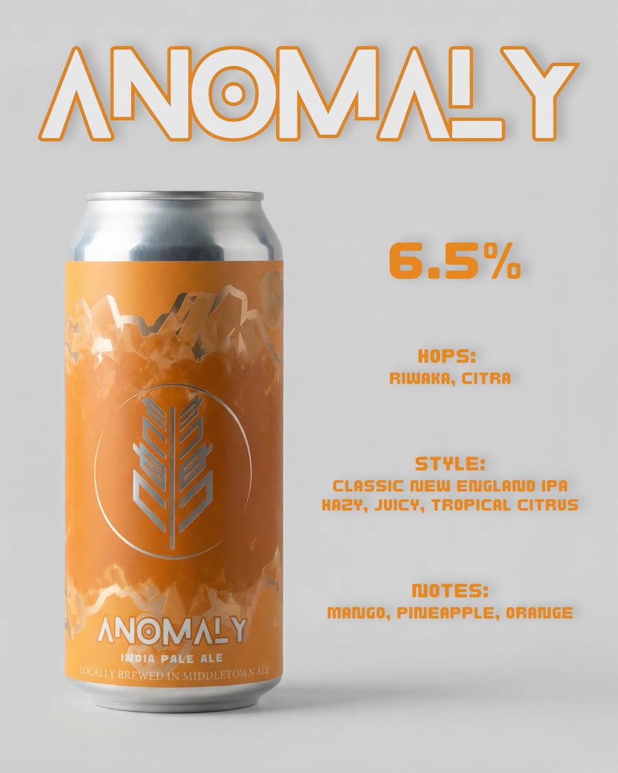 Anomaly Release — graphic design for Eli Cannon's Brewing Collective