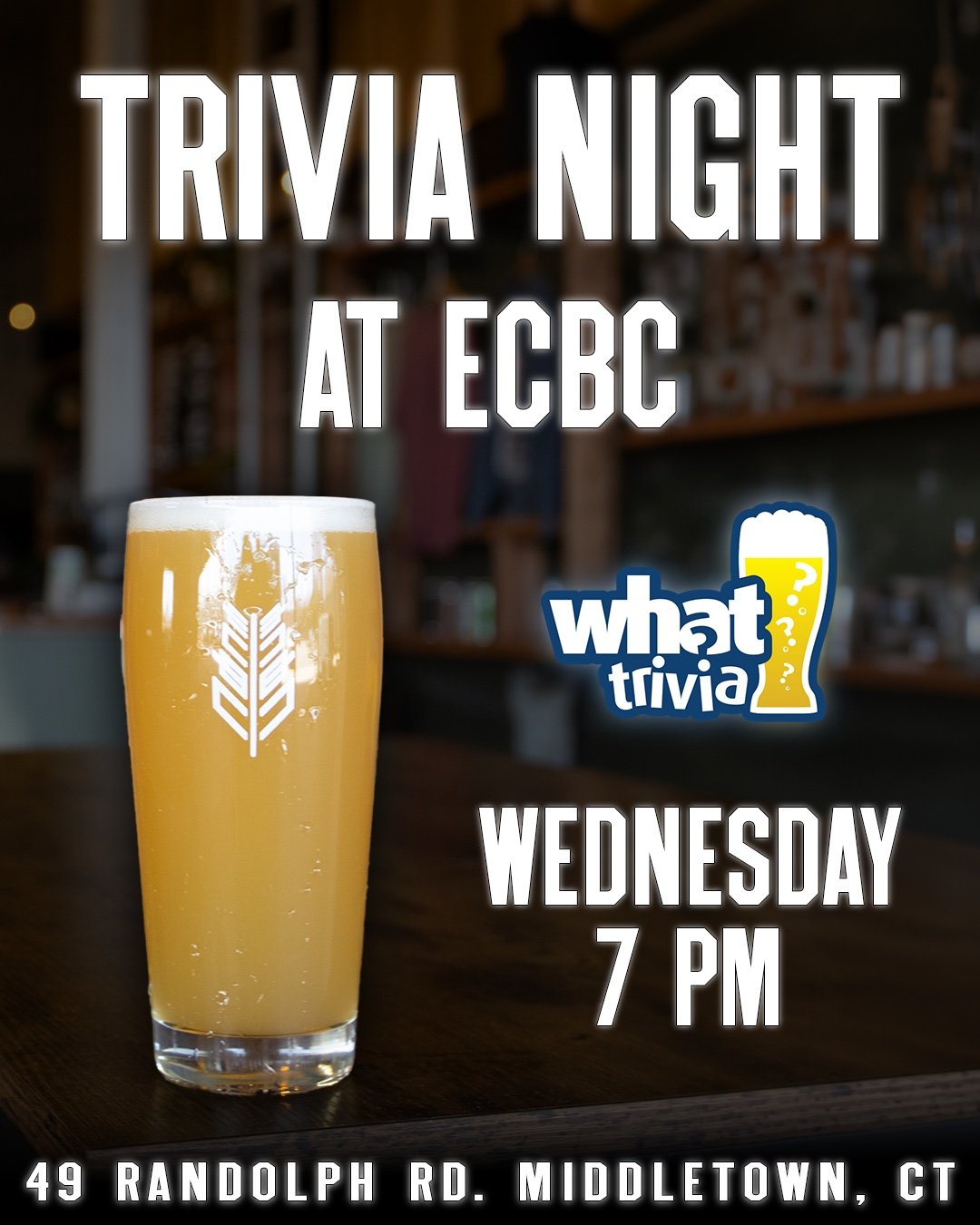 Trivia Night — graphic design for Eli Cannon's Brewing Collective